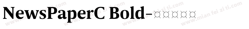 NewsPaperC Bold字体转换